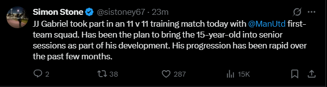 的训练赛, 曼联, Nixon